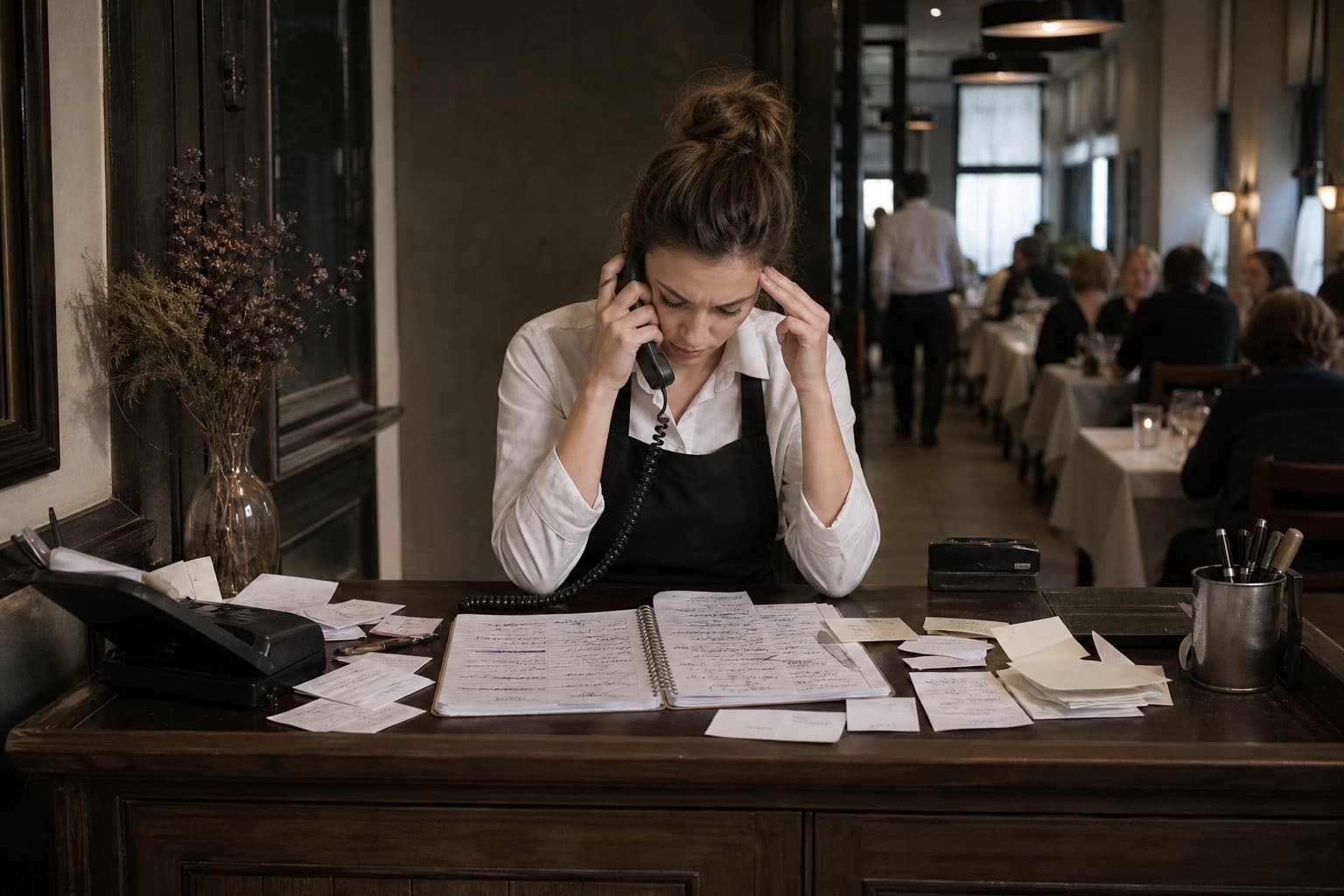 Gastronomie: Reservierungen im Fokus: analoge Ausgangssituation vor der Umsetzung