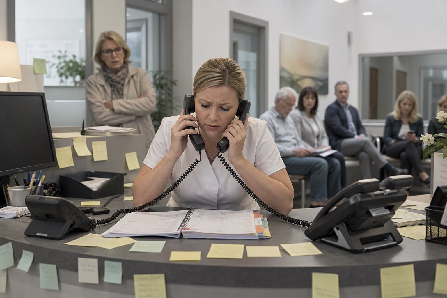Praxis: Termine ohne Telefonchaos: analoge Ausgangssituation vor der Umsetzung